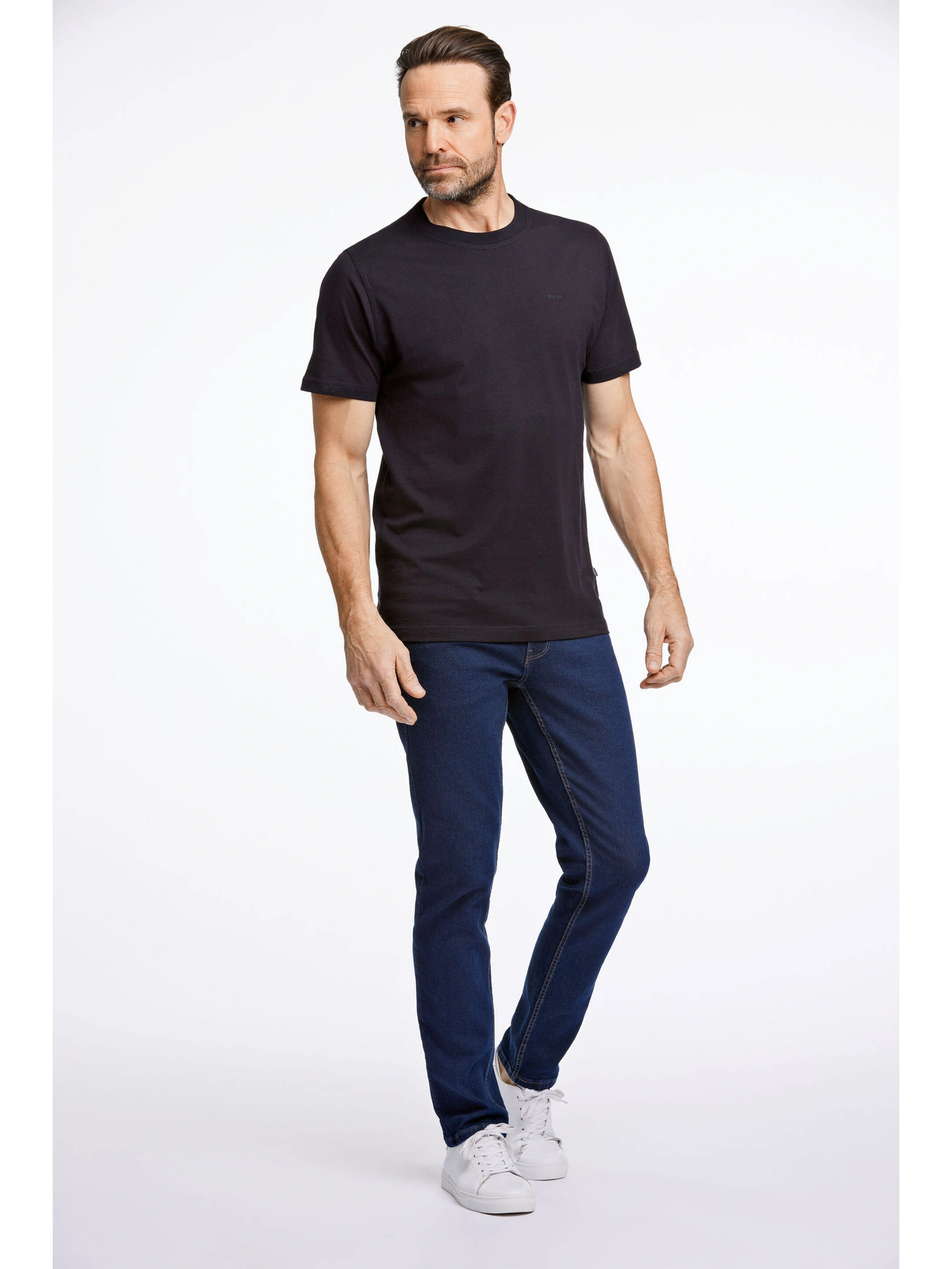 Bison O-neck Tee Navy