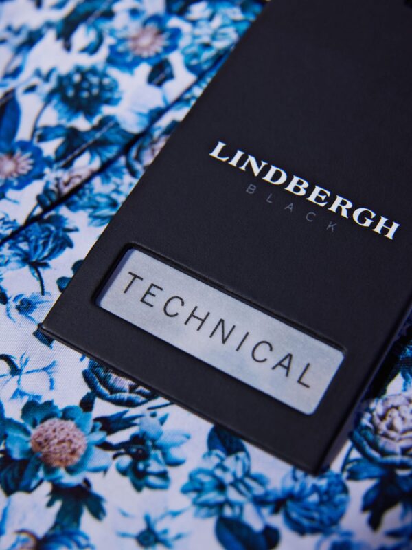 Lindbergh Black Technical AOP Skjorte White