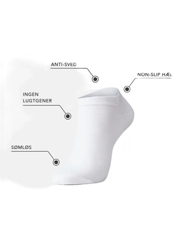 IQ Sox Bambus Footies 3-pack Polar White