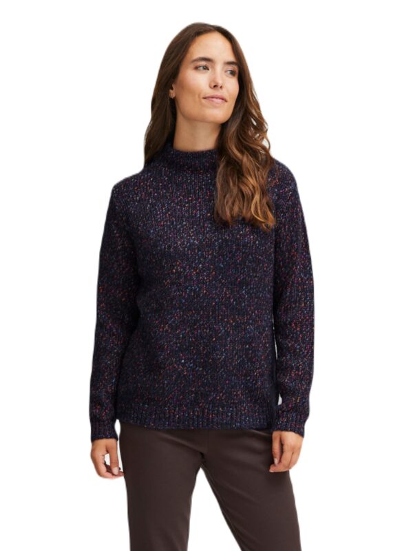 Fransa FRSPOTTA PU 1 Pullover Peacoat Mix