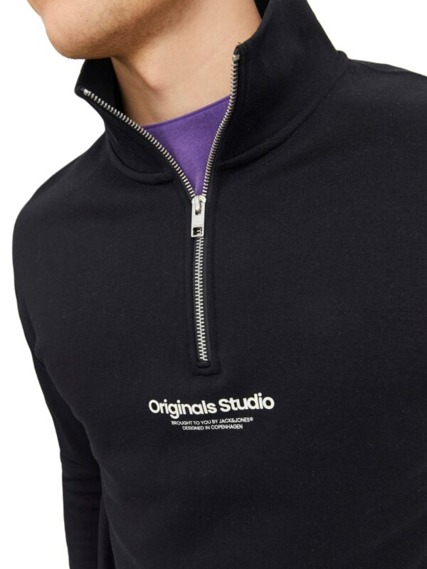Jack & Jones Vesterbro Quarter Zip Sweatshirt Sort