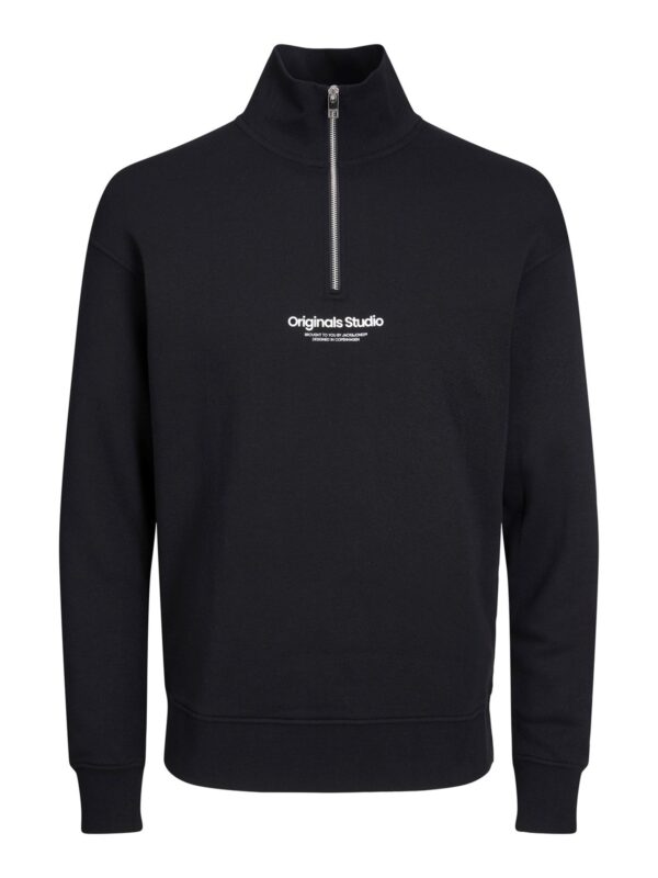 Jack & Jones Vesterbro Quarter Zip Sweatshirt Sort