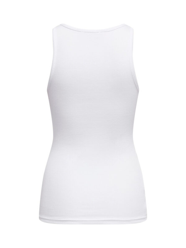 Only Kenya Rib Tank Top White