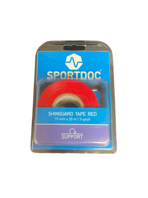 Sportdoc Strømpetape 19 mm x 20 m. 3-Pack Rød