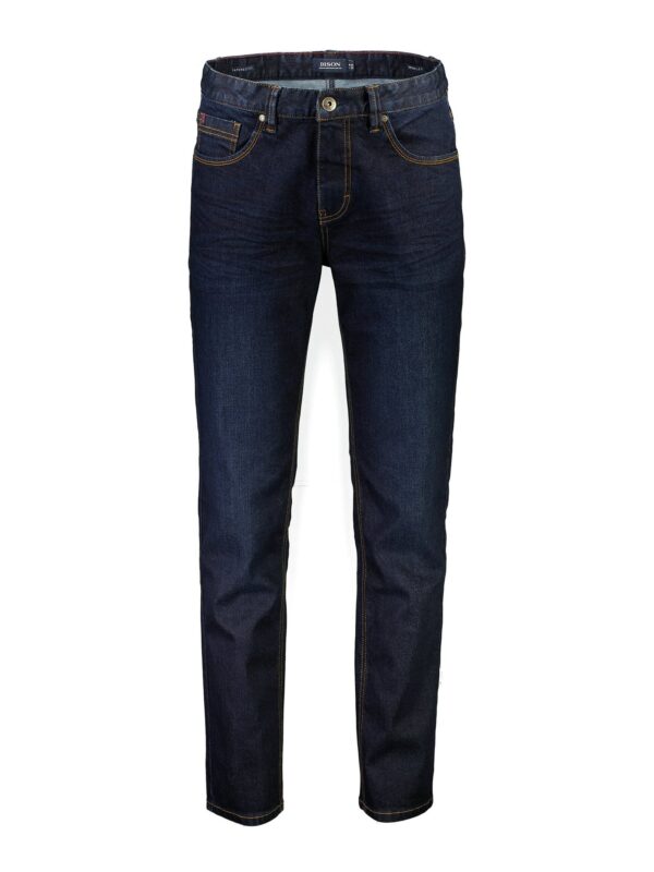 Bison Superflex Jeans 80-030000 Raw Navy Wash