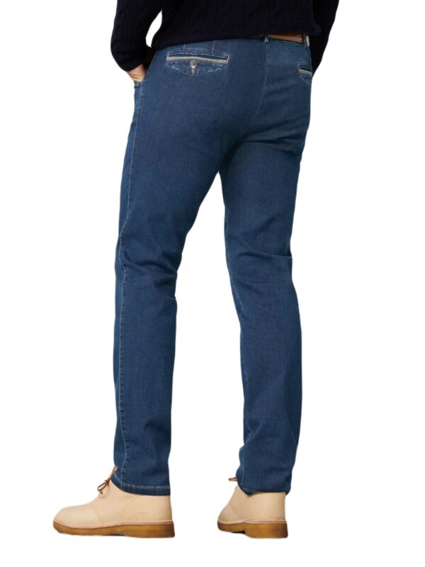 Meyer Two-Coloured Jeans 2-4547 Blue Stone