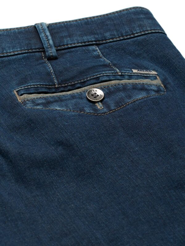 Meyer Two-Coloured Jeans 2-4547 Blue Stone