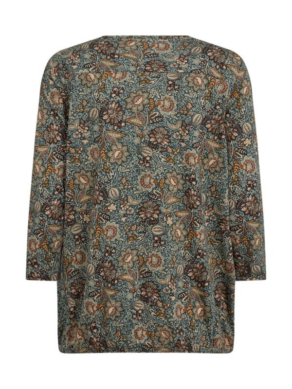Soyaconcept SC-FELICITY AOP 430 Bluse Mørkegrøn