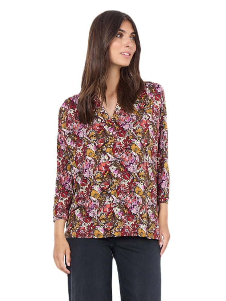 SOYACONCEPT Damen Bluse Banu - Bequeme Cream Bluse Mit 3/4-Ärmeln In Größe L