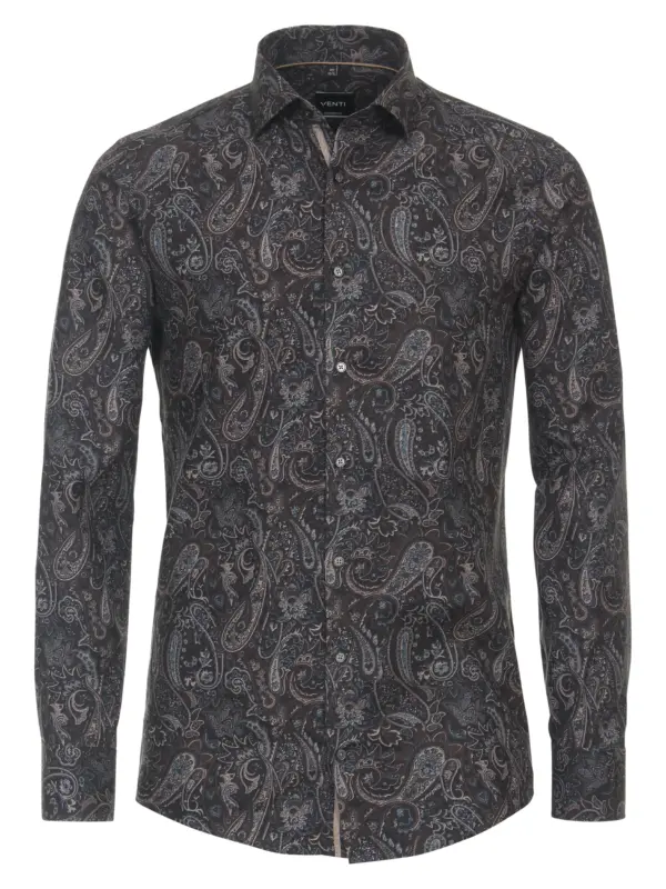 Venti Business Skjorte 134135100 Anthracite
