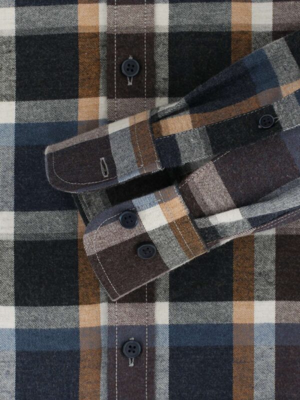 Casa Moda Ternet Cashmere Skjorte Brown