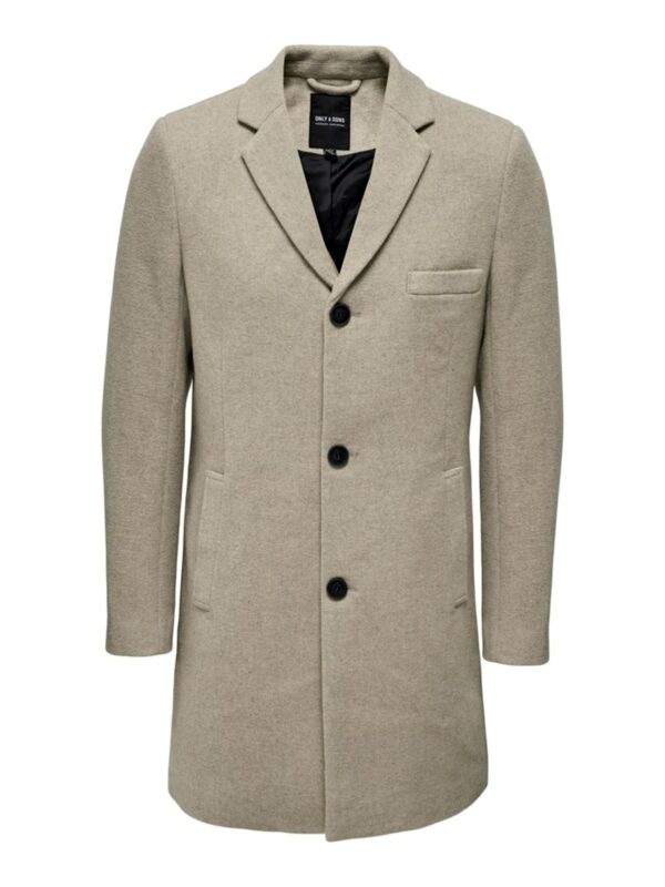 Only & Sons ONSJAYLON Wool Coat Silver Lining