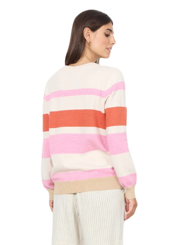 Soyaconcept SC-KANITA STRIPE 14 Pullover Pink Melange