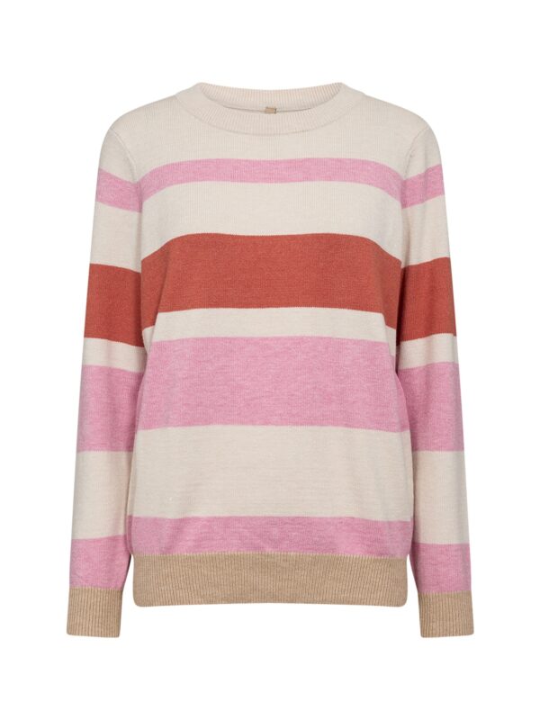 Soyaconcept SC-KANITA STRIPE 14 Pullover Pink Melange