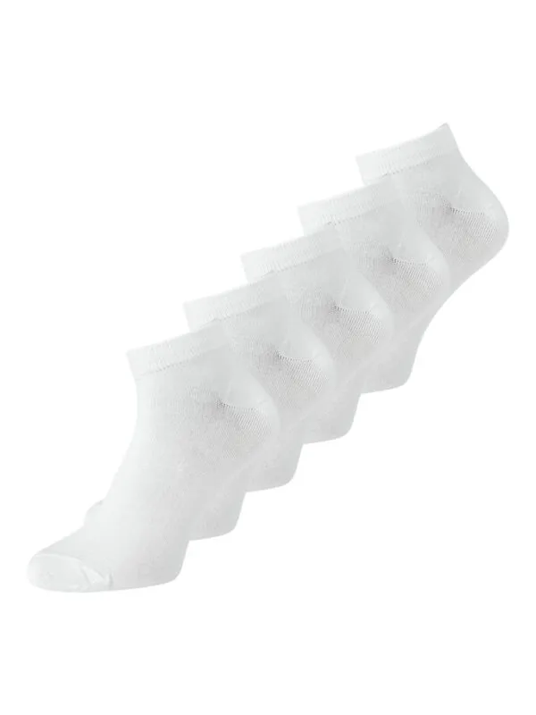 Jack & Jones Bamboo Footies 5-Pack White