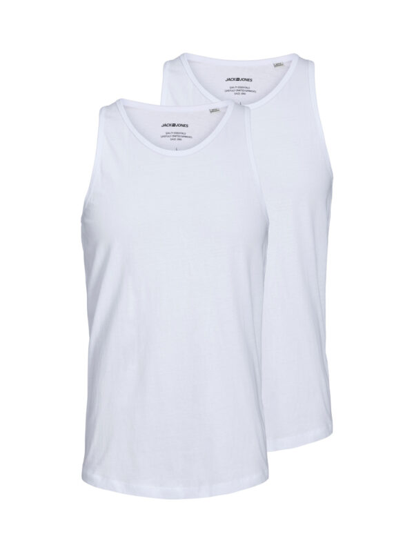 Jack & Jones Basic Tanktop 2-Pack Hvid