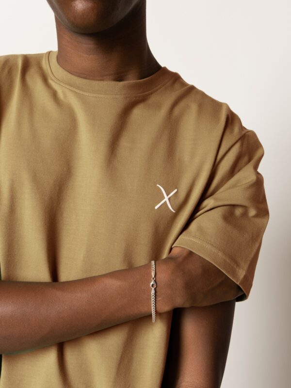 Clean Cut Copenhagen Cross Logo T-Shirt Dark Khaki