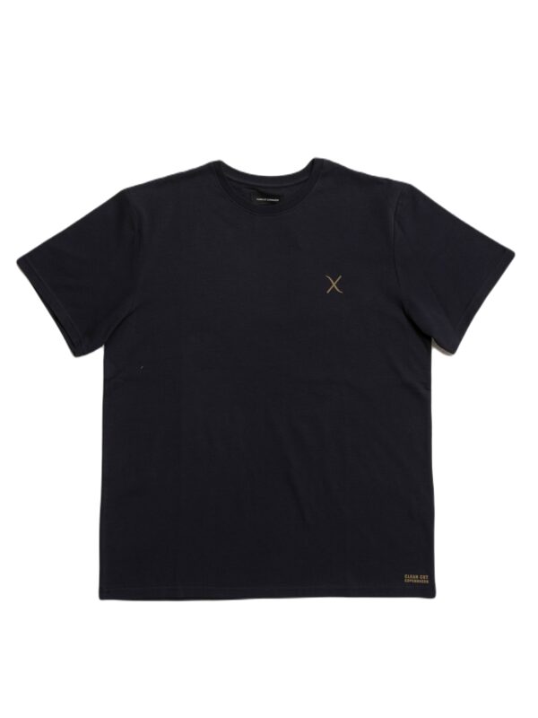 Clean Cut Copenhagen Cross Logo T-Shirt Dark Navy