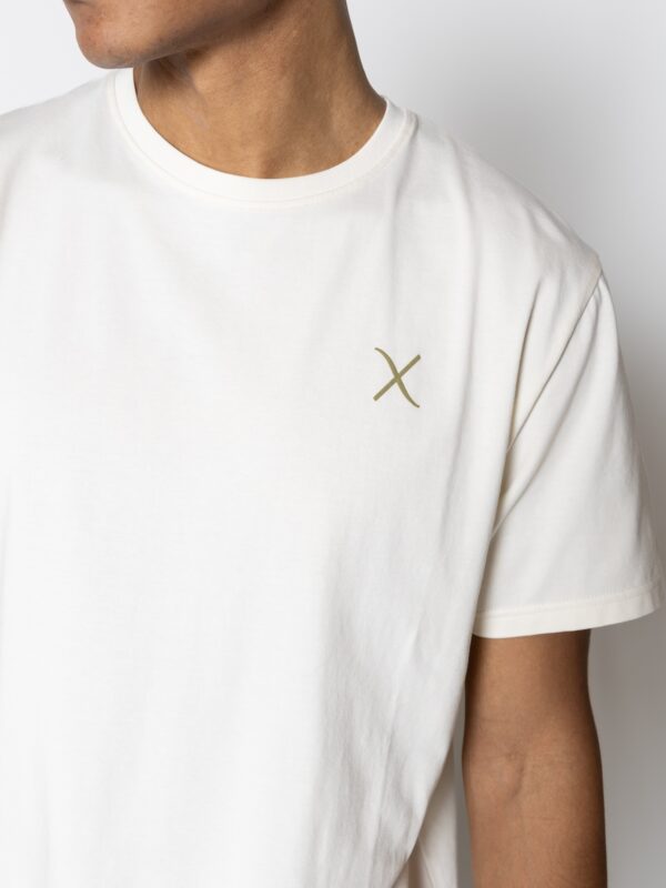 Clean Cut Copenhagen Cross Logo T-Shirt Ecru