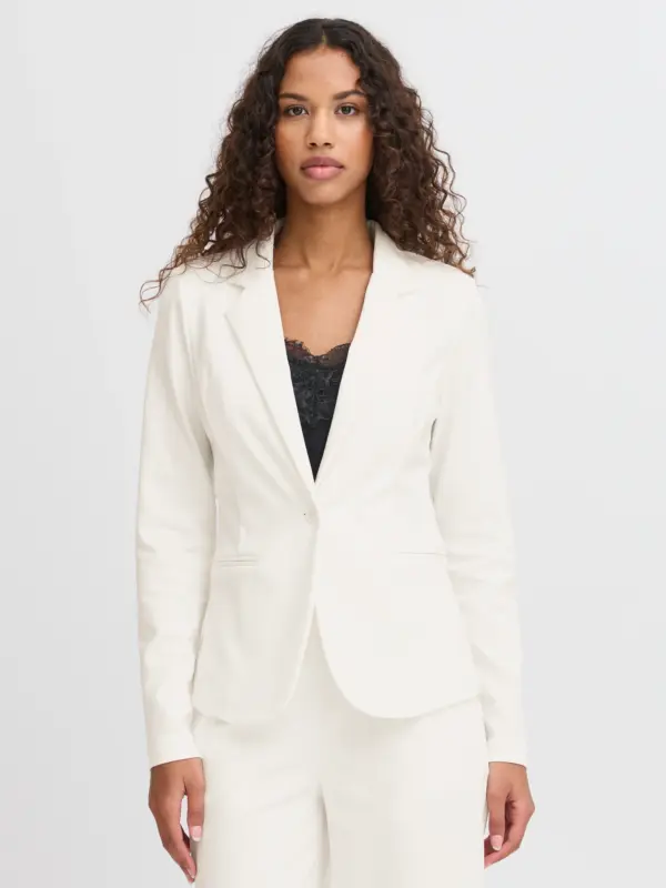 ICHI Kate Blazer Cloud Dancer