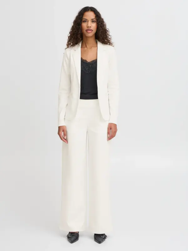 ICHI Kate Blazer Cloud Dancer