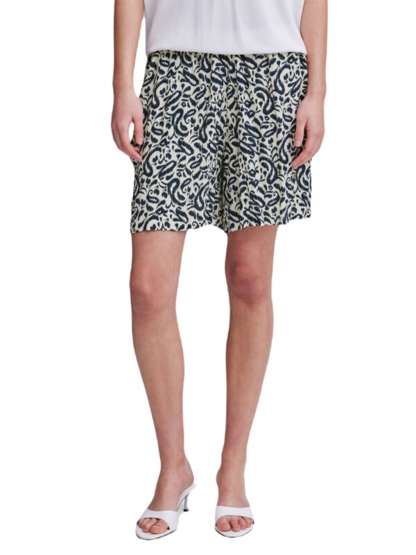 ICHI Marrakech Shorts Total Eclipse Paisley