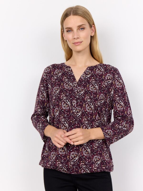 Soyaconcept SC-FELICITY AOP 476 Bluse Wine Combi