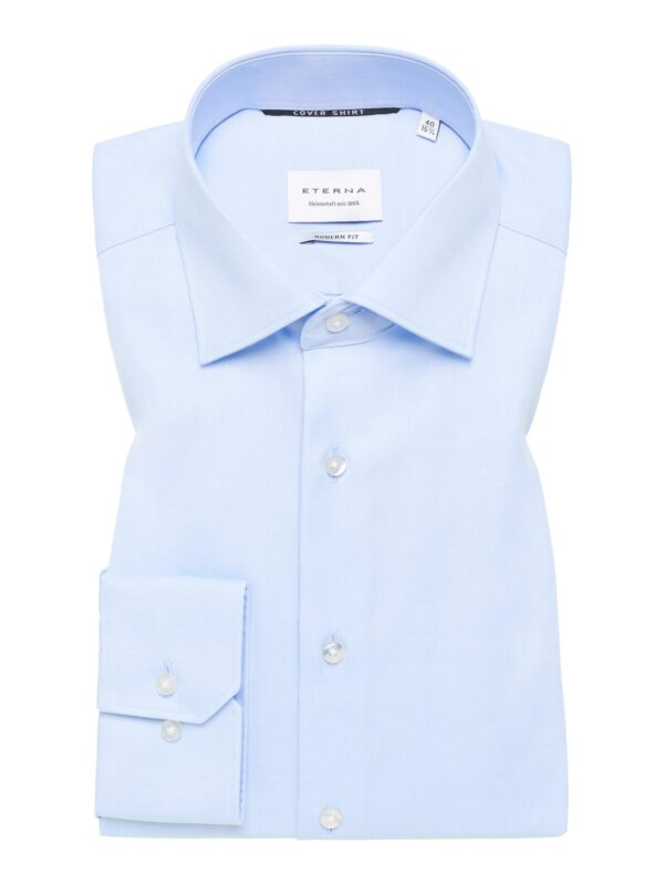 Eterna Cover Shirt Modern Fit Light Blue