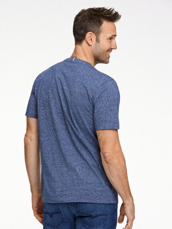 Bison Moulinex tee with print 80-400125 DK BLUE