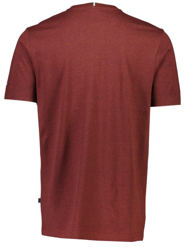 Bison Moulinex tee with print 80-400125 DK RED