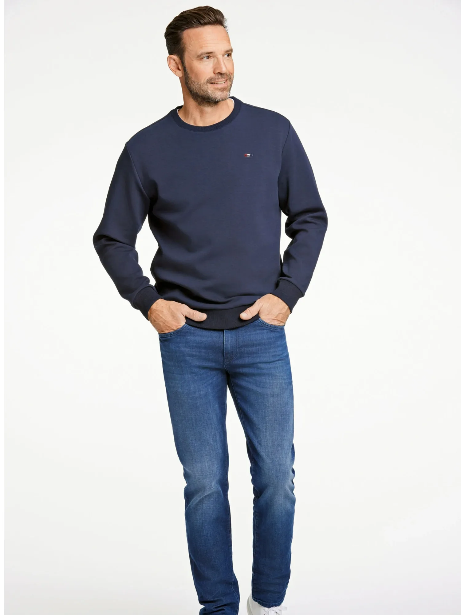 Bison Soft Superflex Sweatshirt 80-700039 Navy