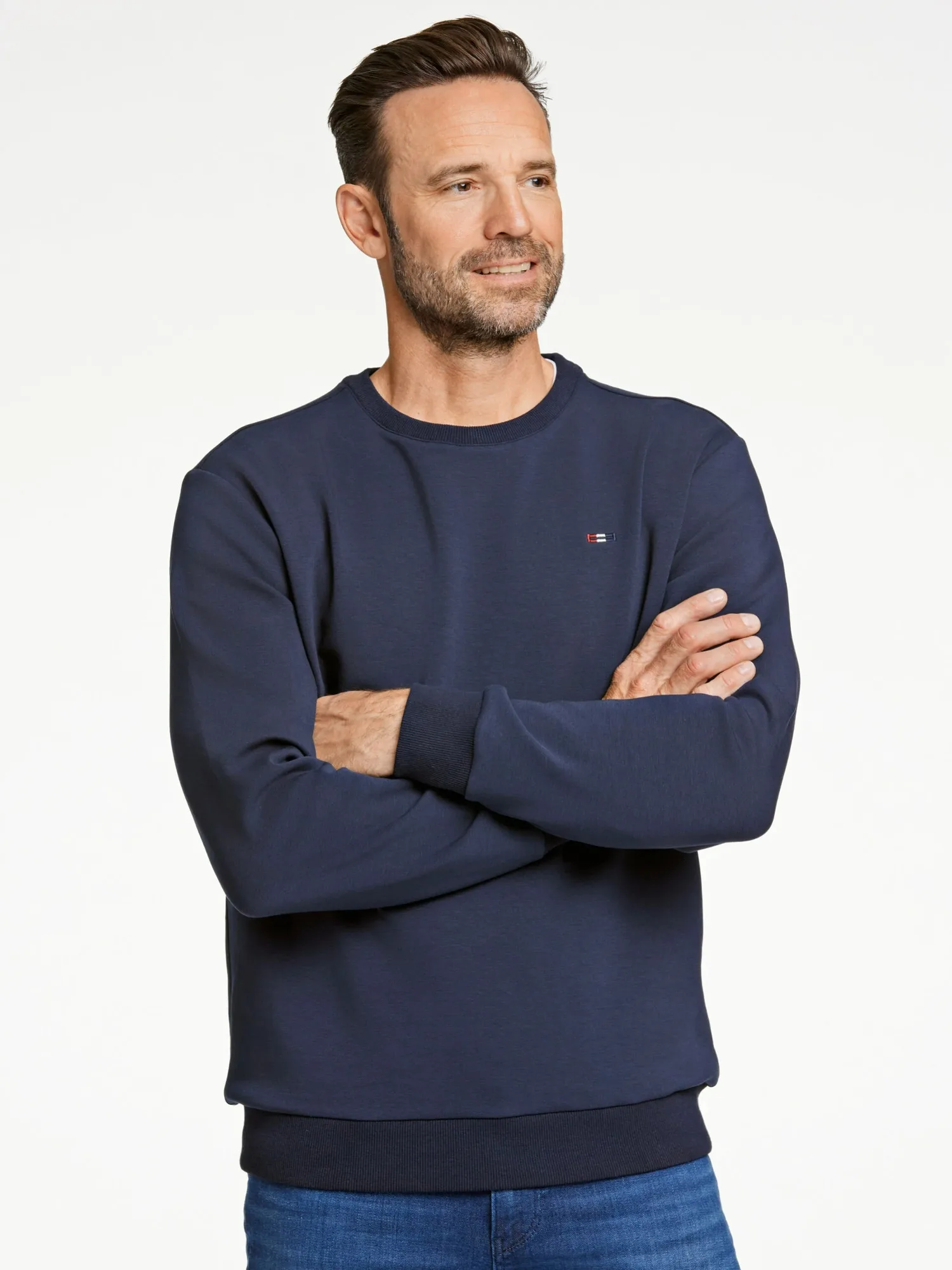Bison Soft Superflex Sweatshirt 80-700039 Navy