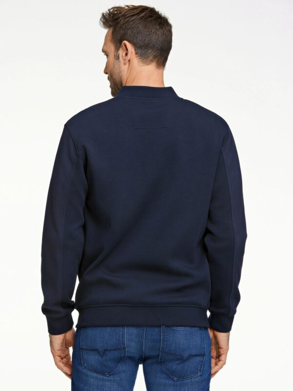 Bison Structured Sweat Cardigan 80-701019 Navy