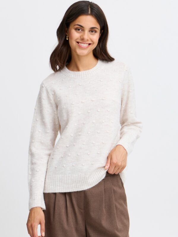 Fransa FRELISE PU 2 Pullover Limestone Melange