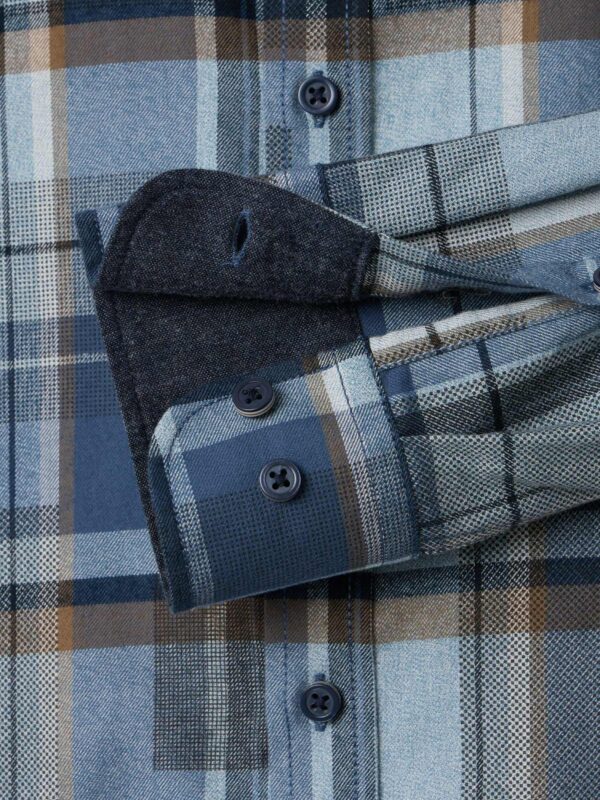 CASAMODA Flannel Skjorte 444311800 Blue