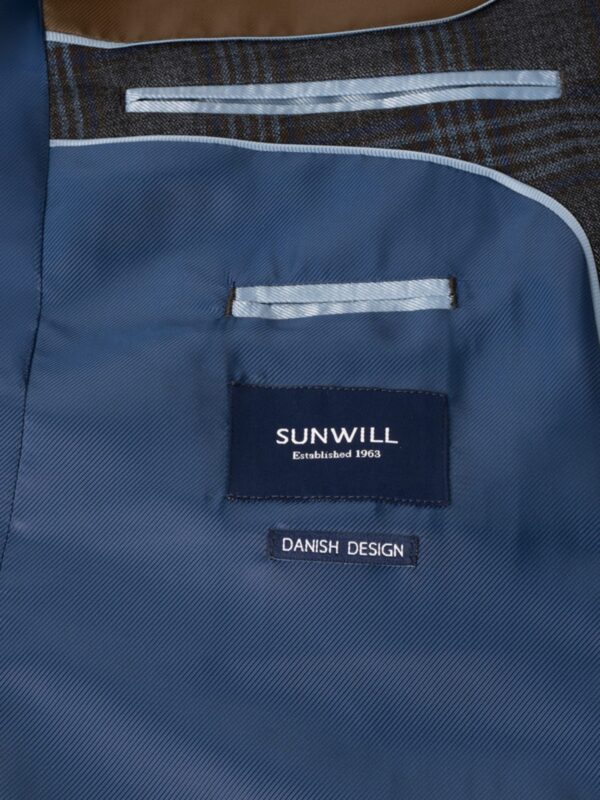 Sunwill Extreme Flexibility Blazer Check Blue