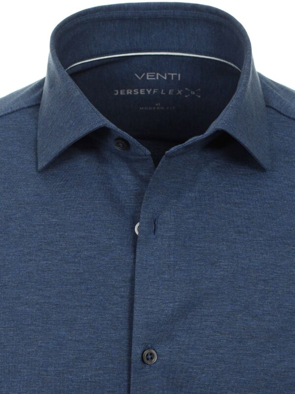 Venti Jersey Flex Skjorte Dark Blue