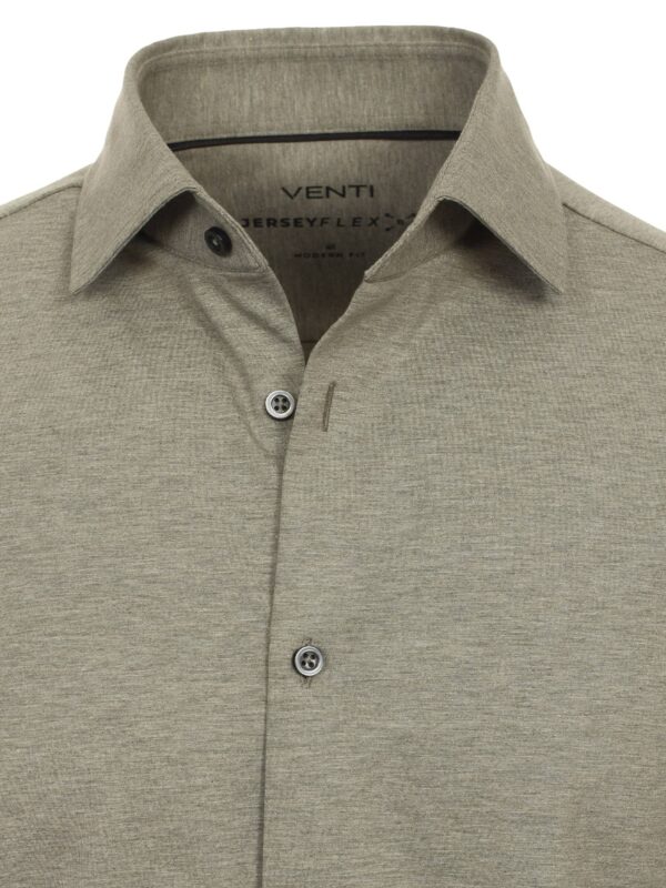 Venti Jersey Flex Skjorte Green Milieu