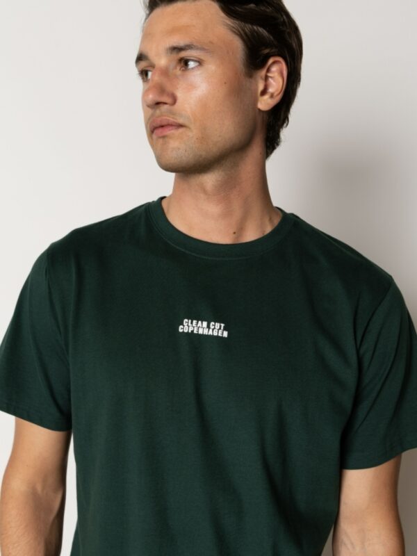 Clean Cut Copenhagen Cohen Brushed Tee SS Deep Green