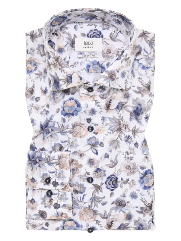 Eterna Modern fit Skjorte 2240/X682 Beige