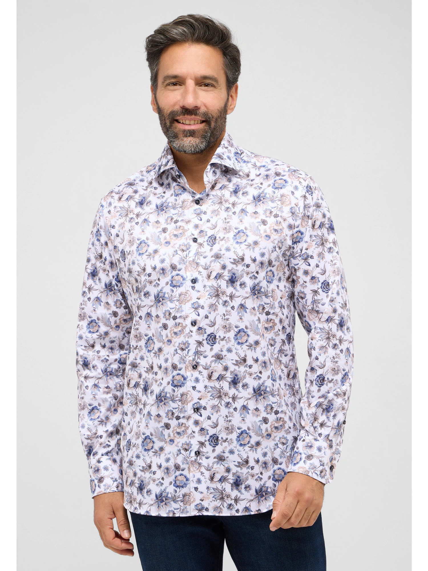 Eterna Modern fit Skjorte 2240/X682 Beige