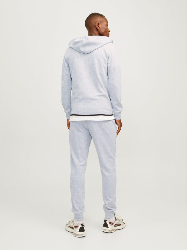Jack & Jones JCOAIR SWEAT ZIP HOOD NOOS Light Grey Melange