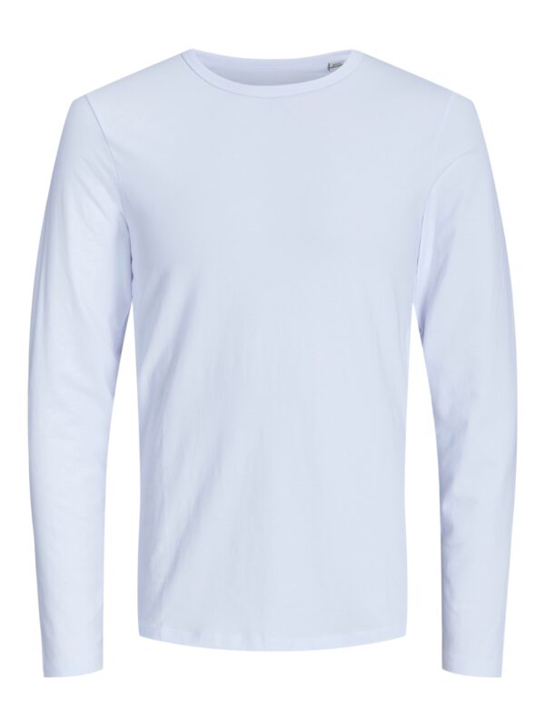 Jack & Jones JJEBASIC O-NECK TEE L-S NOOS White