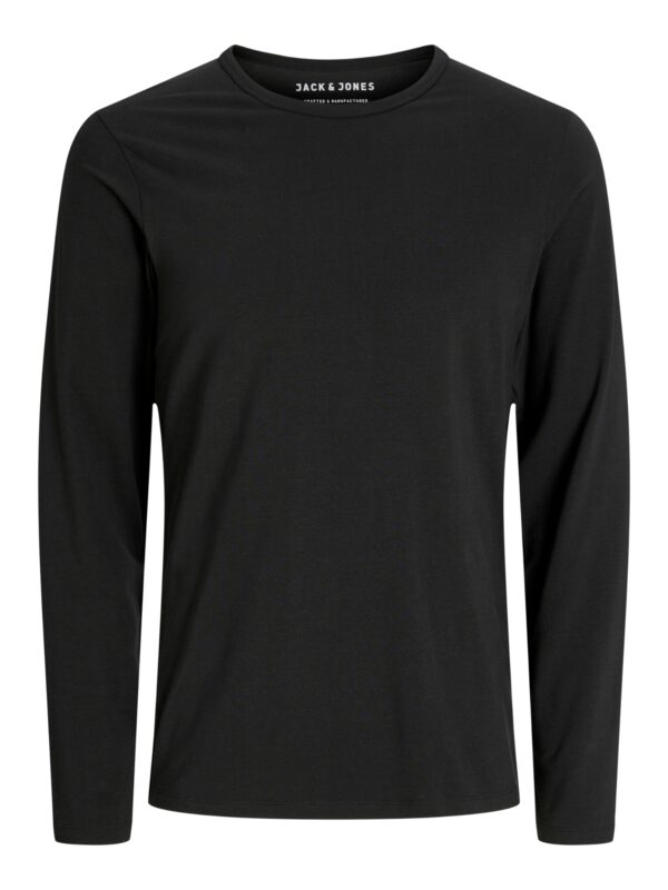Jack & Jones JJEBASIC O-NECK TEE LS NOOS Black