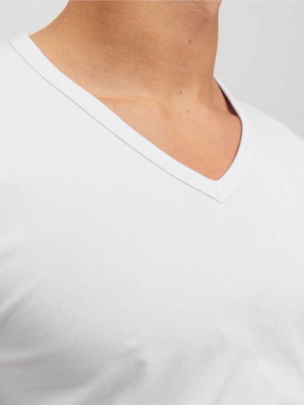 Jack & Jones JJEBASIC V-NECK TEE SS NOOS White