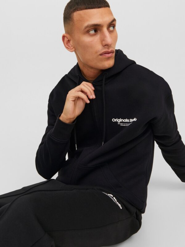 Jack & Jones JORVESTERBRO SWEAT ZIP HOOD NOOS Black