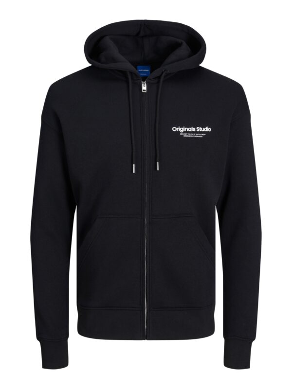 Jack & Jones JORVESTERBRO SWEAT ZIP HOOD NOOS Black