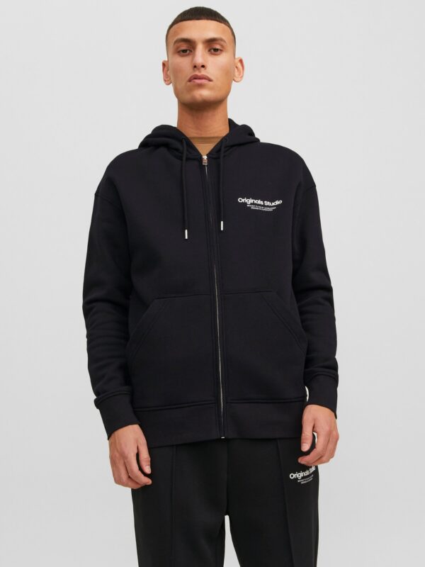 Jack & Jones JORVESTERBRO SWEAT ZIP HOOD NOOS Black