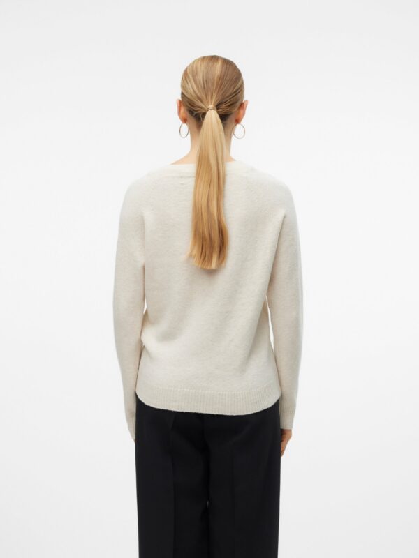 Vero Moda VMDOFFY LS O-NECK BLOUSE GA NOOS Birch MELANGE