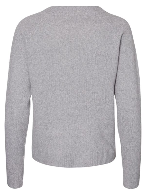 Vero Moda VMDOFFY LS O-NECK BLOUSE GA NOOS Light Grey Melange